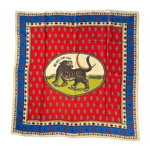 Gucci Blind For Love Tiger Moon Silk Scarf NWT